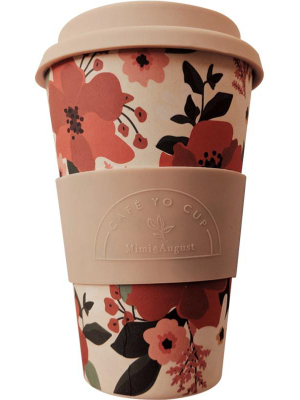 Hello Floral Cafe Yo - Bamboo Reusable Cup