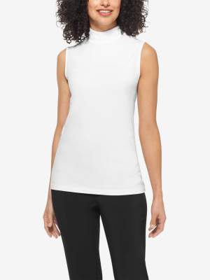 Women's Second Skin Sleeveless Mockneck Tee