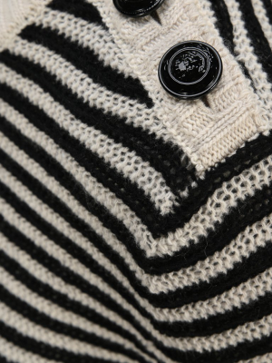 Philosophy Di Lorenzo Serafini Button Detail Striped Jumper