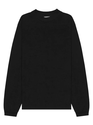 John Elliott 900 Long Sleeve Mock Sweatshirt Black