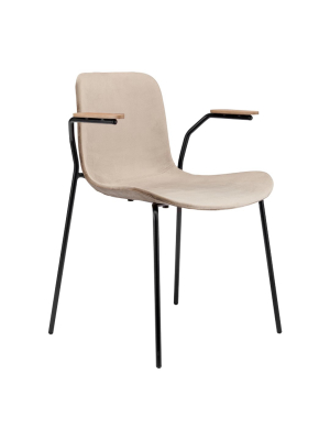 Langue Armchair - Steel - Upholstered