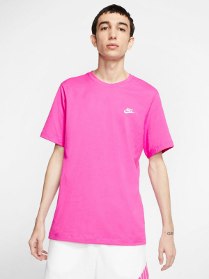 Nike Club Crew Neck T-shirt In Pink