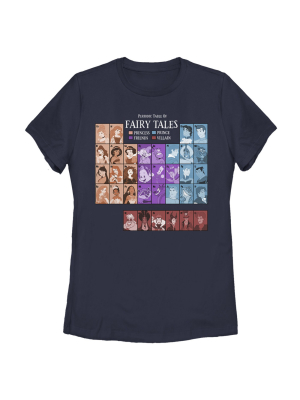 Women's Disney Princesses Periodic Table T-shirt