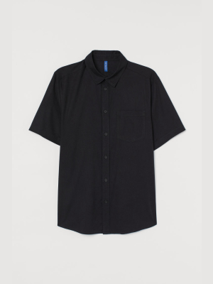 Short-sleeved Cotton Shirt