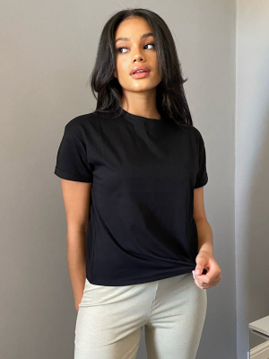 New Look Boxy Tee In Black