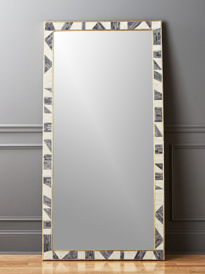 Grace Bone Inlay Floor Mirror