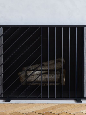 Parallel Lines Fireplace Screen