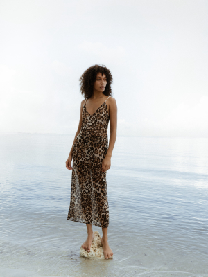 Pearl Leopard Dress