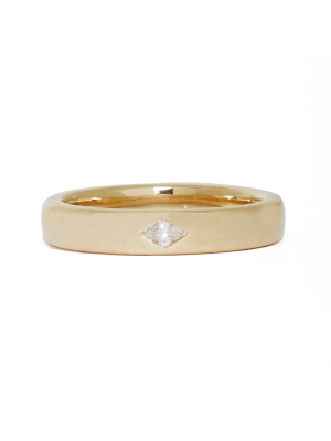 Gold Prism Diamond Ring