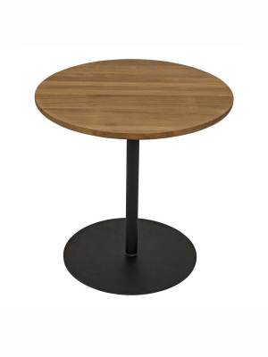 Noir Ford Small Gold Teak Side Table