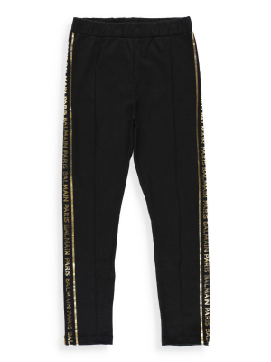 Balmain Kids Side Logo Tape Track Pants