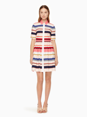 Spice Things Up Berber Stripe Shirtdress