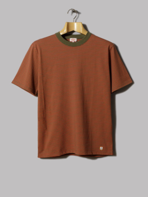 Armor-lux Striped T-shirt Callac (khaki / Poppy)