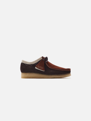 Clarks Stitch Pack Wallabee - Dark Tan Combi