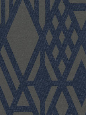 Wrought Iron Wallpaper In Blue From The Moderne Collection By Stacy Garcia For York Wallcoverings