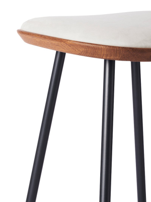 Pauline Bar Stool - Metal Legs