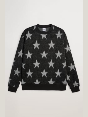 Faux Fur Star Sweatshirt