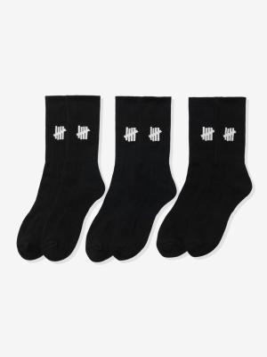 Undefeated Icon Crew Sock, 3-pack