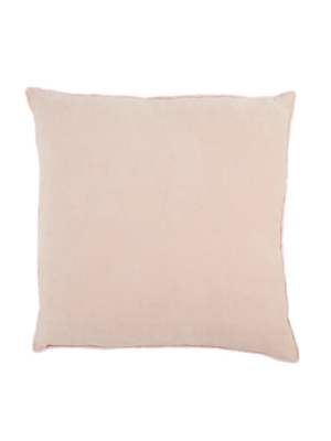 Jaipur Living Sunbury Solid Blush Poly Throw Pillow 26 Inch