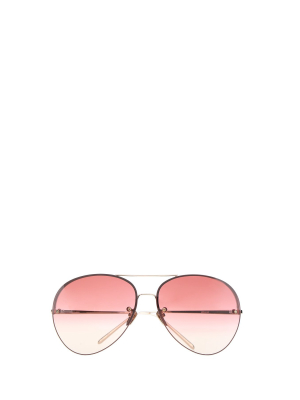 Linda Farrow Aviator Sunglasses