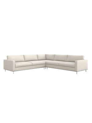 Interlude Home Valencia 3 Piece Sectional - Ivory