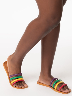 Rainbow Strap Sandals