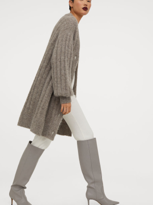 Long Wool Cardigan