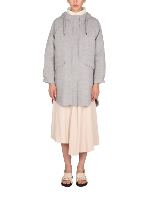 Brunello Cucinelli Knitted Hood Coat