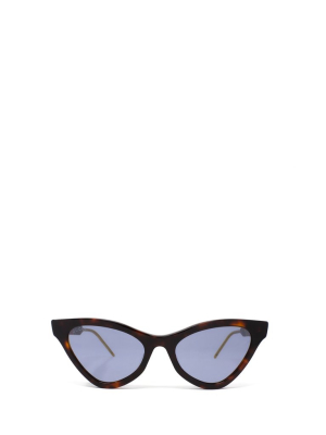 Gucci Eyewear Cat Eye Frame Sunglasses