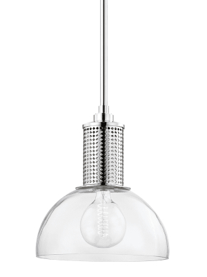 Halcyon 1 Light Pendant Polished Nickel