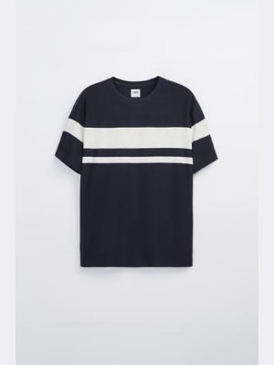 Structured Striped T-shirt