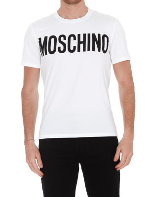 Moschino Logo Printed Crewneck T-shirt