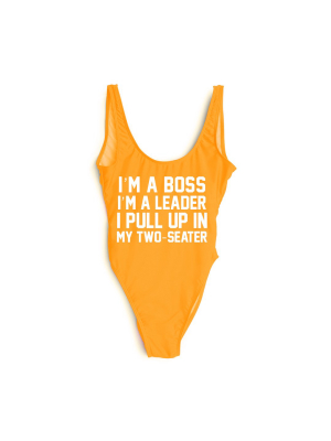 I'm A Boss I'm A Leader I Pull Up In My Two-seater [swimsuit]