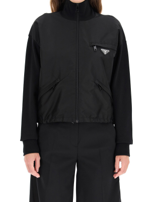 Prada Logo Plaque Track Jacket