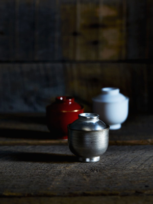 Mini Lidded Container - Silver