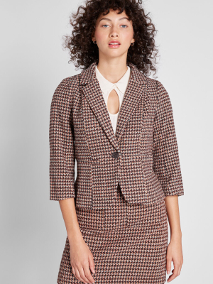 Informed Ensemble Plaid Blazer