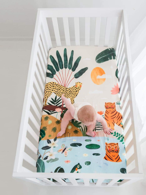 In The Jungle Standard Size Crib Sheet