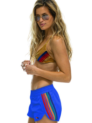 New Women's 5 Stripe Flex Board Shorts - Parrot // Rainbow
