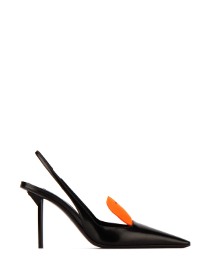 Prada Logo Slingback Pumps