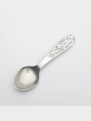 Born In Rhode Island Commemorative Baby Spoon