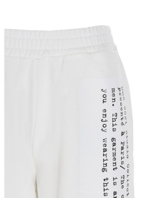 Mm6 Maison Margiela Slogan Print Jogger Pants