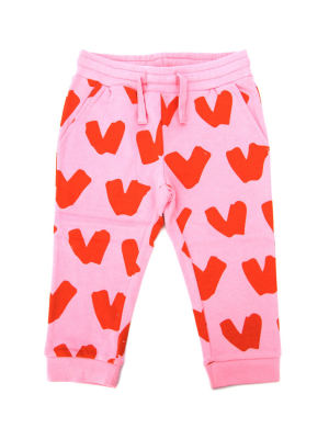 Stella Mccartney Kids Hearts Print Jogging Pants