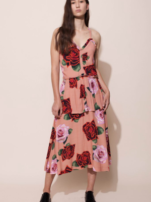 Florentine Dress - Electric Roses