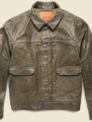 Dawson Leather Jacket - Brown