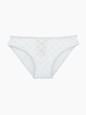 Giq Midi Bikini Bottom (kids) - Blanc White