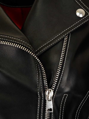 Alexander Mcqueen Leather Biker Jacket