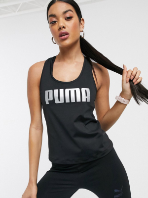 Puma Logo Tank In Black