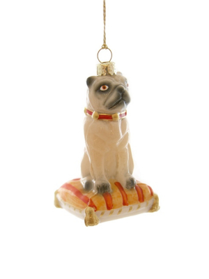 Seated Pug Ornament