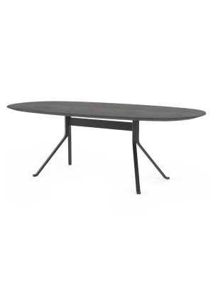 Blink Oval Dining Table: Wood Top