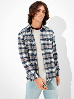 Ae Super Soft Flannel Shirt